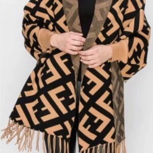 F brown wrap with sleeves